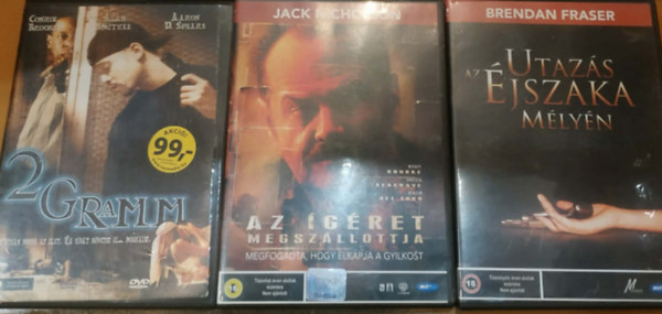 Conroe Brooks, Brendan Fraser, Jack Nicholson - 3 kőkemény dráma: 2 gramm + Az ígéret megszálottja + Utazás az éjszaka mélyén (3 DVD)