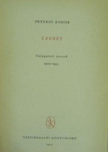 Peterdi Andor - zenet