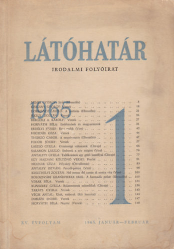 Látóhatár 1965/1