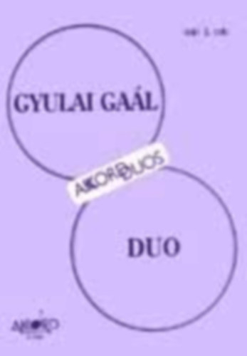 Janos Gyulai Gaal: Duo for Violin and Cello