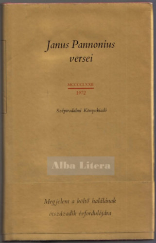 Janus Pannonius - Janus Pannonius versei