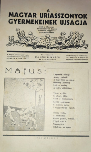 A Magyar uriasszonyok Gyermekeinek Ujsga-1935. mjus 1.