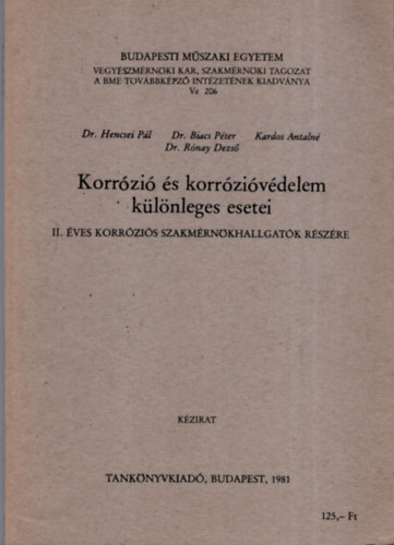 Korrzi s korrzivdelem klnleges esetei (Kzirat)