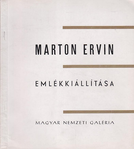 Dr. Pogny . Gbor - Marton Ervin Emlkkilltsa