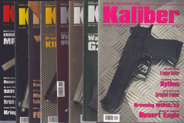 Vass Gbor (fszerk.) - Kaliber 2006/2., 5., 6., 7., 8., 9., 10., 11. szmok (8 db)