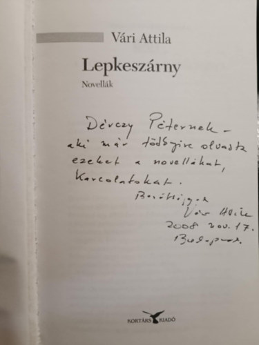 Vári Attila - Lepkeszárny