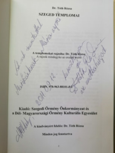 Dr. T�th R�zsa - Szeged templomai