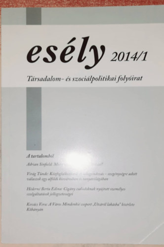 esly 2014/1 Trsadalom- s szocilpolitikai folyirat
