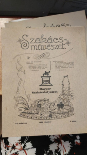 Szak�csm�v�szet VII. �vfolyam 8. sz�m 1929. okt�ber - Magyar szak�csfoly�irat