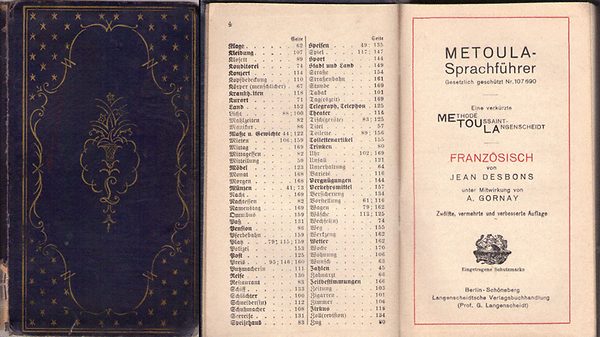 Jean Desbons; A. Gornay - METOULA - Sprachführer
