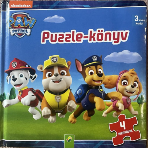 Puzzle-k�nyv 4 kirak�val - Paw Patrol / Mancs �rj�rat /
