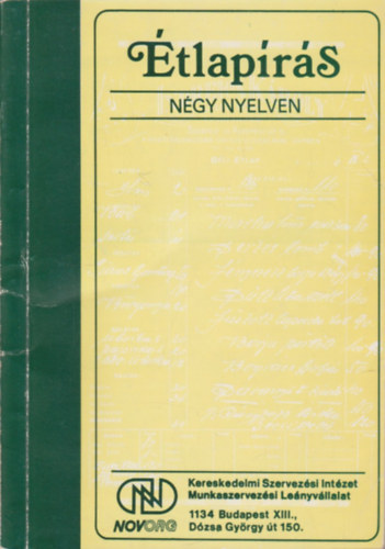 Benics Lszl szerk. - tlaprs ngy nyelven