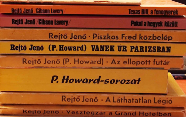 P. Howard (Rejt Jen) - Rejt Jen knyvcsomag (9 db ktet)