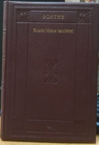 Goethe - Meister Vilmos tanulvei I. ktet (Wodianer-nyomda)