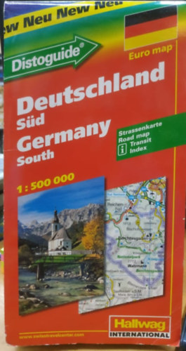 Hallwag International - Distoguide: Deutschland Sd Germany South 1:500 000