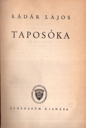 K�d�r Lajos - Tapos�ka