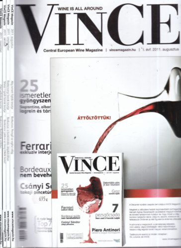 N�meth �gnes (f�szerk.) - Vince magazin 2011. augusztus - november (4 db. lapsz�m)