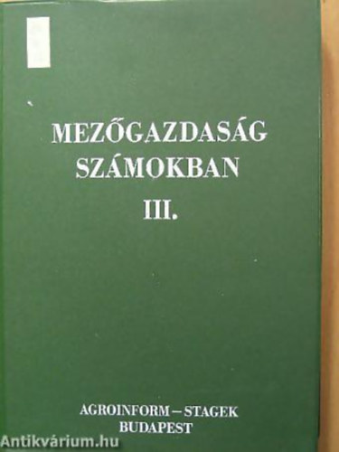 Srkzy Pter - Mezgazdasg szmokban III. LLATTENYSZTS