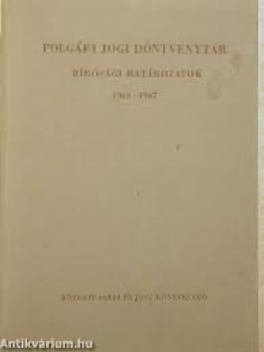 Polgri jogi dntvnytr - brsgi hatrozatok III. 1966-1967