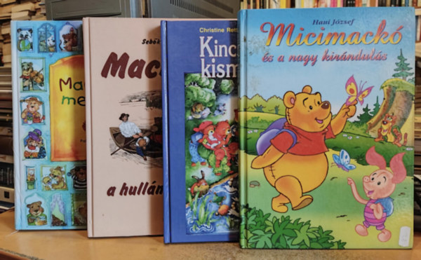Sebk Zsigmond, Haui Jzsef, Christine Rettl, Marion Krtschmer (illus.), D. Szab Mria, Faltisz Alexandra (ill.) - 4 db Macks meseknyv: Kincskeres kismackk; Mack r a hullmok htn; Mackmesk; Micimack s a nagy kirnduls