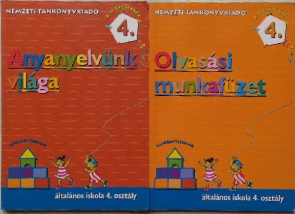 Antaln dr. Szab gnes, Borszki gnes - Anyanyelvnk vilga 4.o. NT- 00461 + Olvassi munkafzet 4.o. NT-00460/M   (2 ktet)