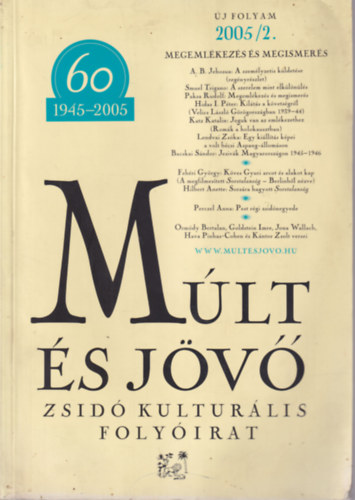 Feny gnes, Kbnyai Jnos (fszerk.) - Mlt s jv - zsid kulturlis folyirat  2005/2.
