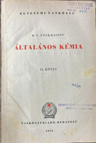B. V. Nyekraszov - Általános kémia II.