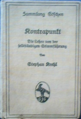 Stephan Krehl - Kontrapunkt - Die Lehre von der selbstndigen Stimmfhrung