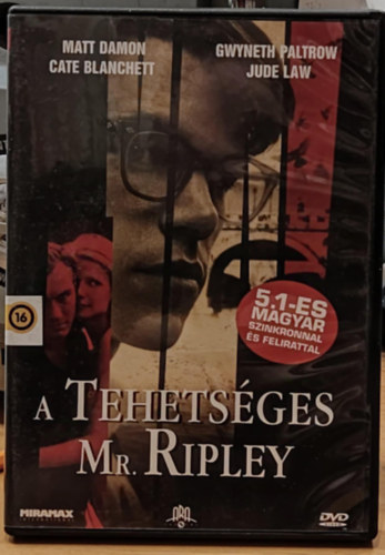 Anthony Minghella, Matt Damon, Gwyneth Paltrow, Cate Blanchett, Jude Law - A tehetséges Mr. Ripley (1 DVD)