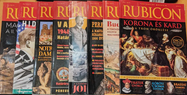 Rcz rpd (szerk.) - 8 db Rubicon, Trtnelmi magazin, szrvnyszmok, 2019-es vbl