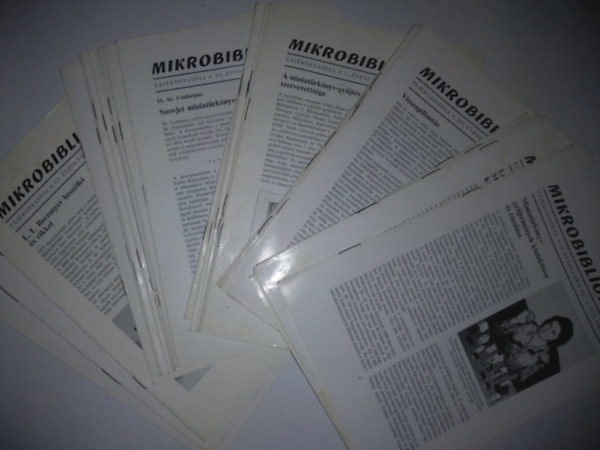 Janka Gyula - MIKROBIBLIOFILOK - 1-32 SZ�M egyben. 1971. janu�r (I. �vfolyam 1.sz�mt�l) - 1978. okt�ber (VIII. �vfolyam 32. sz�m-ig)