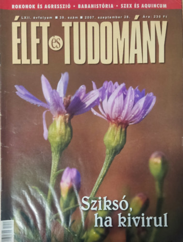 Gzon kos (szerk.) - let s Tudomny 2007-es vfolyam LXII. 1 db. szrvnyszm (39. szm)