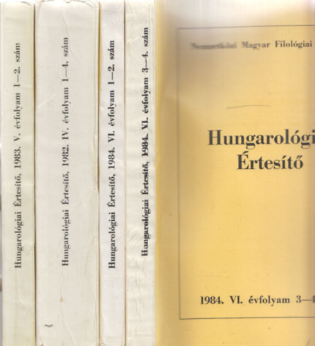 Jankovics Jzsef (szerk) - Hungarolgiai rtest 1982, 1983, 1984 (3 db teljes vfolyam, 4 ktetben)
