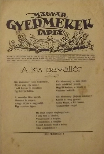 Eta nni-Elek bcsi - Magyar Gyermekek Lapja 1933 februr 1.