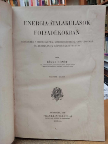 Bnki Dont - Energia-talakulsok folyadkokban