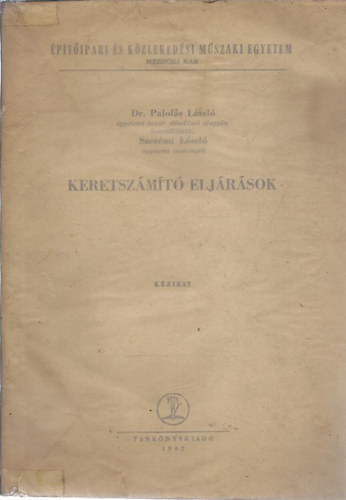 Dr Palotás László - Keretszámító eljárások
