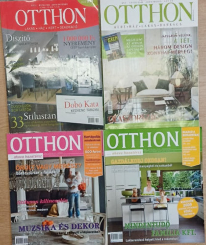 4 db Otthon magazin: 2004. mjus - 2006. oktber - 2009. augusztus - 2011. mrcius