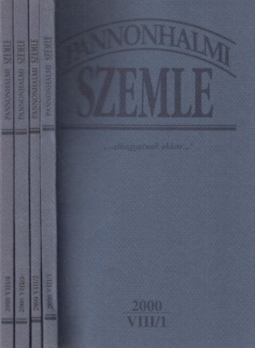 Sulyok Elemr (fszerk.) - Pannonhalmi Szemle 2000/1-4. (VIII., teljes vfolyam)- 4 db. lapszm