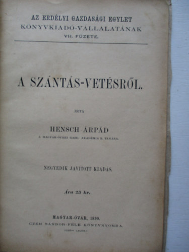 Hensch �rp�rd - A sz�nt�s-vet�sr�l