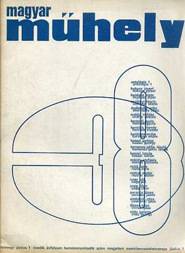 Magyar Mhely 1971 jnius (10. vf. 38. szm)