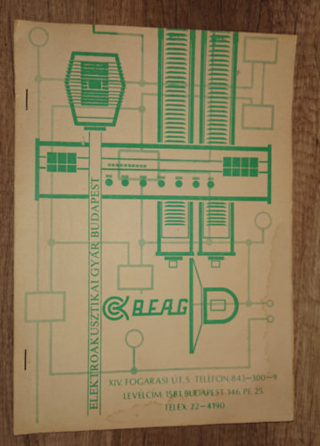BEAG (Elektroakusztikai Gyár Budapest) - Tip. Akt 408 - Keverő erősítő