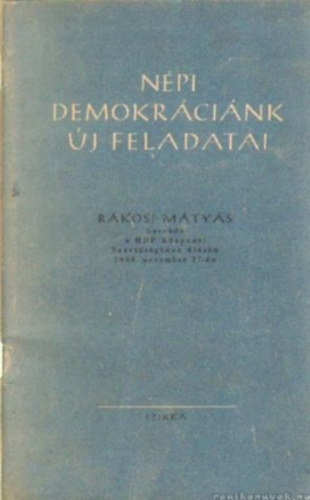 N�pi demokr�ci�nk �j feladatai