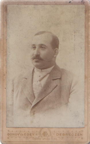 Gondy és Egey: Ismeretlen férfi arcképe (7x11 cm) (vizitkártya)