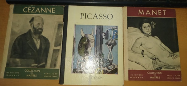 7 db hres fest: Picasso, Czanne, Manet, Vermeer, Renoir + 2 db Van Gogh