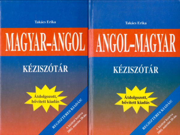 Tak�cs Erika - Magyar - angol, angol - magyar k�zisz�t�r