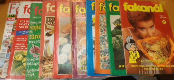 Kryn Serly Anna (fszerk.) - 11 db Fakaml magazin (Szrvnyszmok, lapszmok a termklapon)