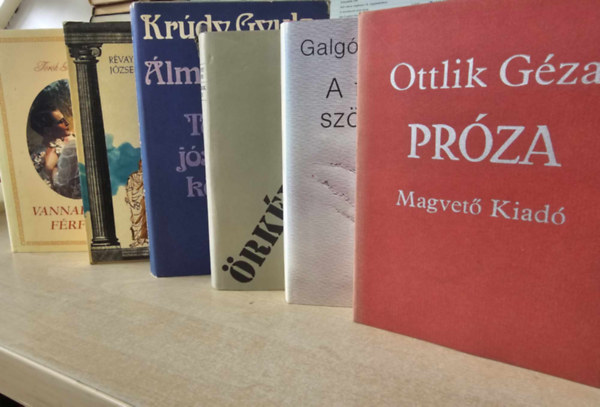 Ottlik Gza, Galgczi Erzsbet, rkny Istvn, Krdy Gyula, Rvay Jzsef, Trk Rezs - 6 db-os KNYVMENT AJNLAT, magyar irodalom: Prza+ A trvny szvedke+ Lgerek npe+ lmosknyv+ A klt s a csszr+ Vannak mg frfiak