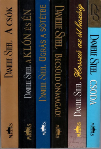 Danielle Steel - 6 db Danielle Steel: Csoda + Hossz az t hazig + Becsld nmagad + Ugrs a sttbe + A kln s n + A csk