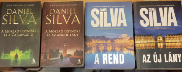 Daniel Silva - 4 db Gabriel Allon-thriller: A Moszad ügynöke és a Caravaggio + A Moszad ügynöke és az angol lány + Az új lány + A rend