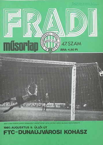 Nagy Bla (szerk.) - Fradi msorlap 47. szm